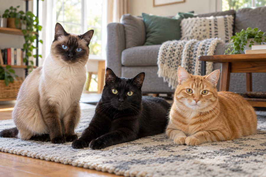 Cats in Living Room - Doug's Pets